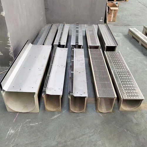 成品u槽型排水线性沟槽不锈钢 缝隙排水沟式型树脂u 排水沟