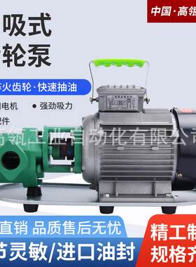 自吸式不锈钢液压油泵齿轮泵220v380v防爆高粘稠度机油柴油食用油