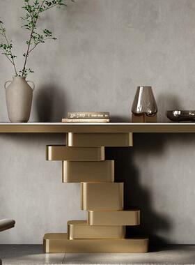 HMAAM-AG1602轻奢玄关台北欧意式别墅酒店大堂入户玄关桌设计师走