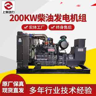 上柴股份柴油发电机组 静音箱 200KW发电机 移动式