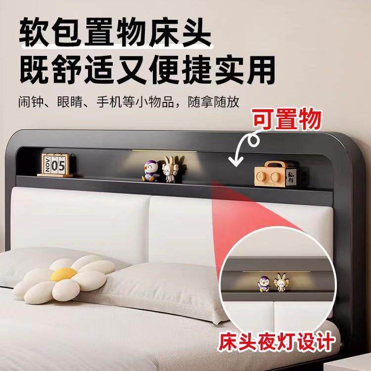 铁艺床ZNC双人床家用15铁架床加固加儿厚1.8济经型.童单人床铁床