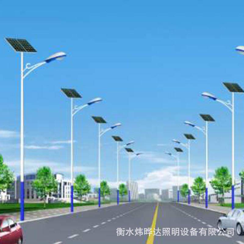 6米30W单臂太阳能路灯 一体化LED新农村建设道路照明灯