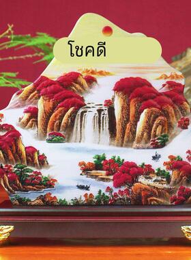 鸿运当头客厅酒柜电视柜玄关中式博古架家居摆件办公室书柜装饰品