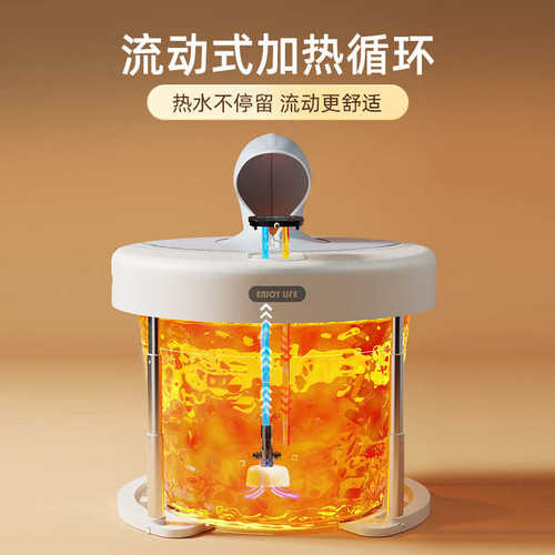 嘉述泡澡桶大人家用圆形可折叠便携洗澡桶加热恒温成人沐浴桶批发