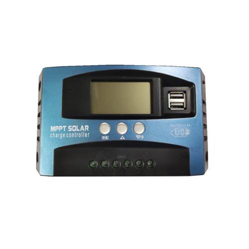 12V24V60A100A太阳能控制器LCD电流显示光伏发电太阳能充电控制器