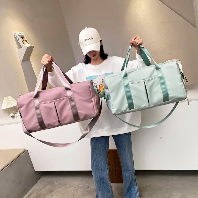 新款旅行包干湿分离运动瑜伽健身包女大容量短途旅行包袋