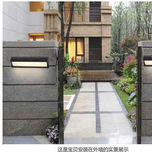 感亮应壁灯台户外防水接线庭门院灯超LED入户VDR大灯室外阳灯雨搭