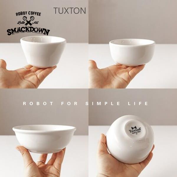 TUXTON正品乳白陶瓷米饭碗釉下彩耐高温韩国ins甜品麦片碗家用碗