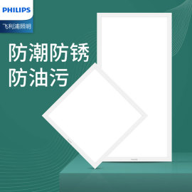 飞利浦集成吊顶led平板灯卫生间厨房嵌入式浴室厕所吸顶灯300x300