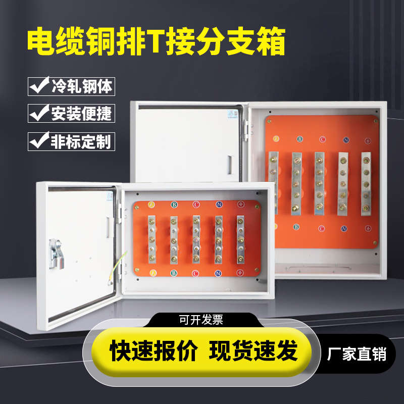 电缆分支箱T接箱转接箱铜排分线汇流箱户内70/95/120/150/185平方