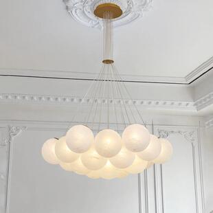 法式 轻奢吊间灯客厅099餐漫厅灯具儿童房浪星球灯圆球泡泡房灯卧