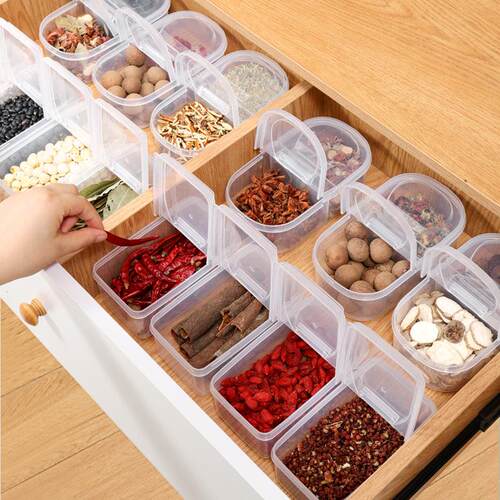 Spice Storage Box for Dried Chili, Seasoning Box for Kitchen