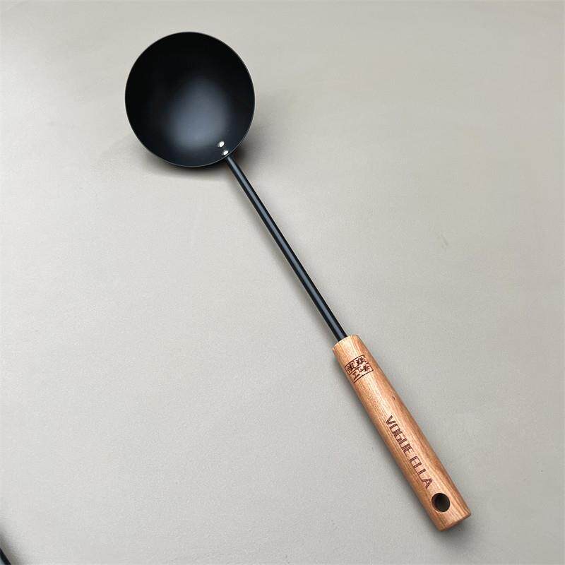 61K3VE极铁花梨木锅铲长柄炒菜铁铲汤勺长铲家用铲子实木手柄炒勺