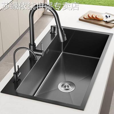 厚304厨房洗菜盆双槽改大单槽洗碗水槽60X40X72X38X75X78X81X43加