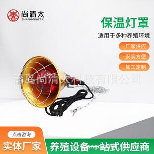 红外线加热灯罩猪用保温灯罩畜牧保温猪场猪舍取暖设备