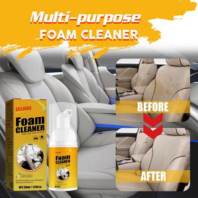 EELHOE Car Steering Wheel Foam Cleaner, Genuine Leather Seat
