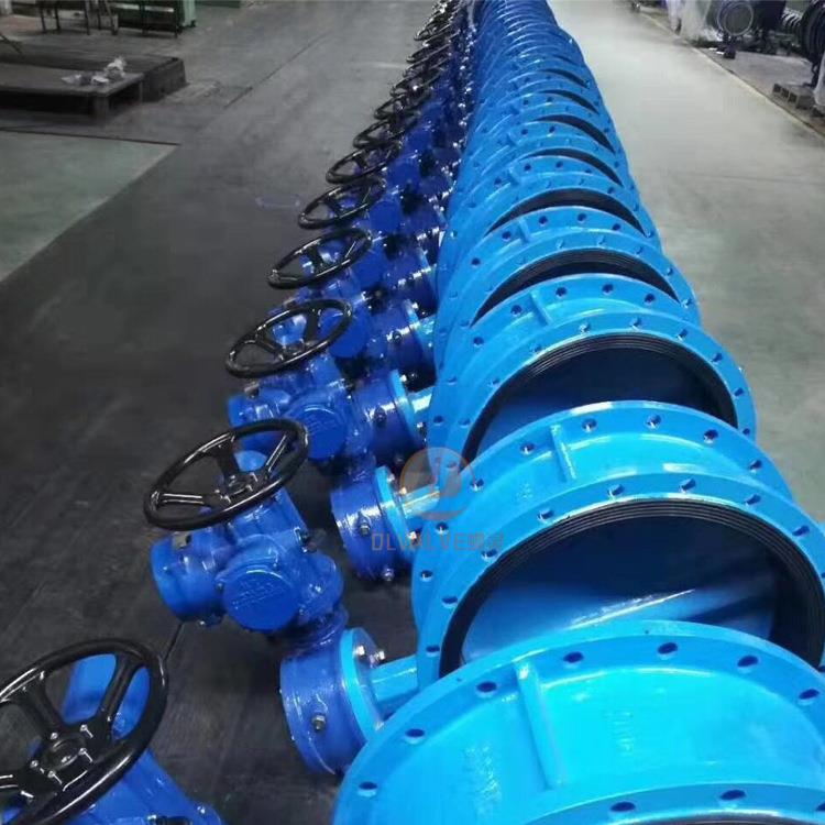 球墨铸铁材质法兰电动蝶阀D941X-10QDN600法兰式软密封电动蝶阀