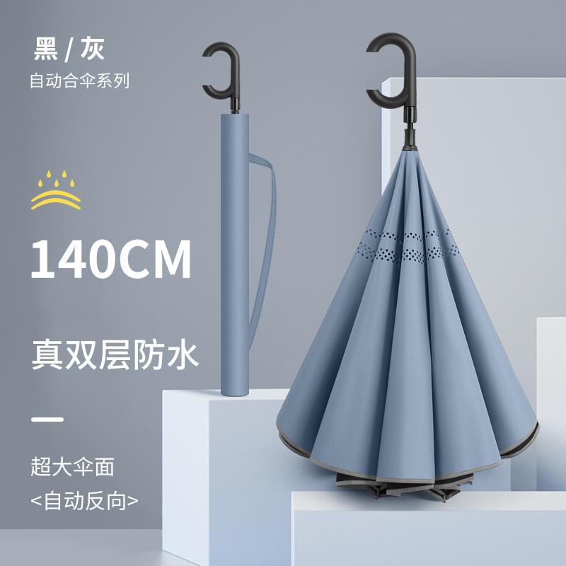 晴4雨伞3-雨人暴雨大号男女收长柄超大大自动反折专用一键两用