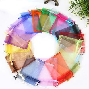 Bag Jewelry Tulle 50Pcs For Organza Drawstring Weddi lot