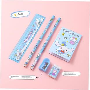 kuromi stationary sanrio文具套装 cinnamonroll eraser pencil