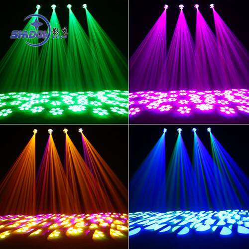 舞台灯光150W大钢炮摇头灯LED光束灯酒吧KTV演出七彩旋转灯图案灯