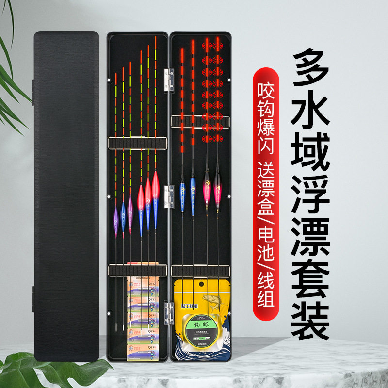鱼漂套装夜光两用电子加粗浮漂