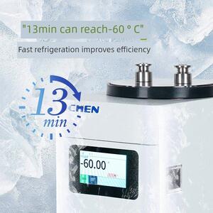 力辰超低温冷阱实验室制冷恒温槽冷冻机零下60℃工业用低温冷水机