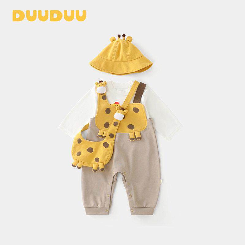 DUUDUU韩式风洋气a类女衣服小童裤子t桖儿童套装婴儿背带裤