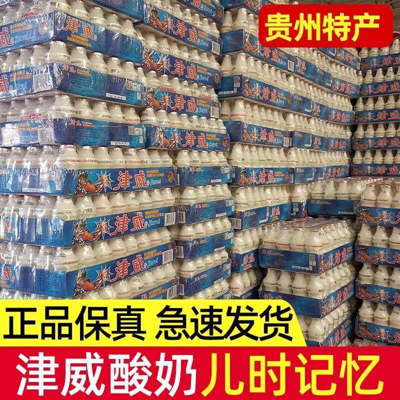 速发现货贵州津威酸奶乳酸菌饮料正品精威小瓶儿童饮品整箱特产95