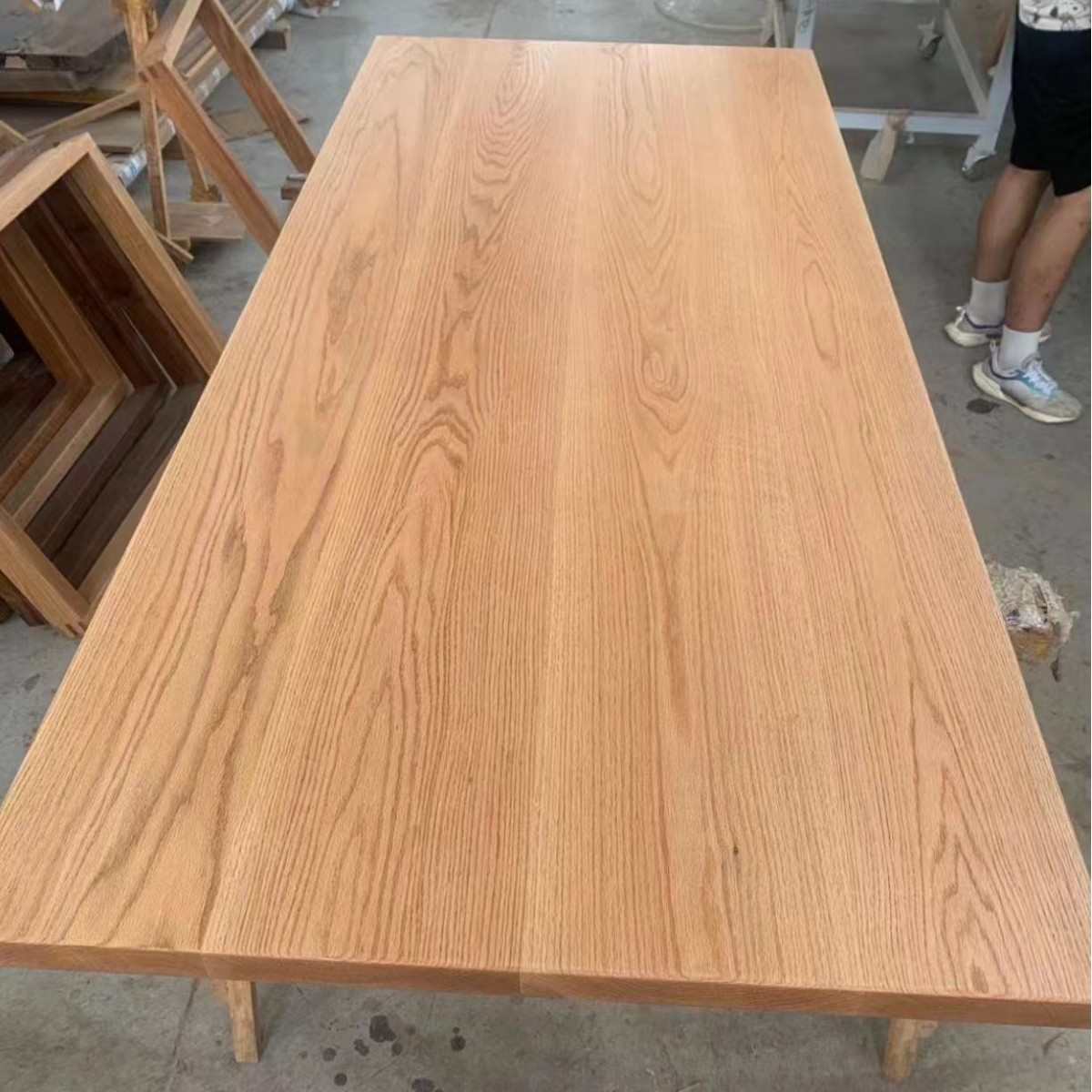 黑胡桃面板书桌樱桃木大板桌fas木餐桌白蜡级木桌板实木升降北美