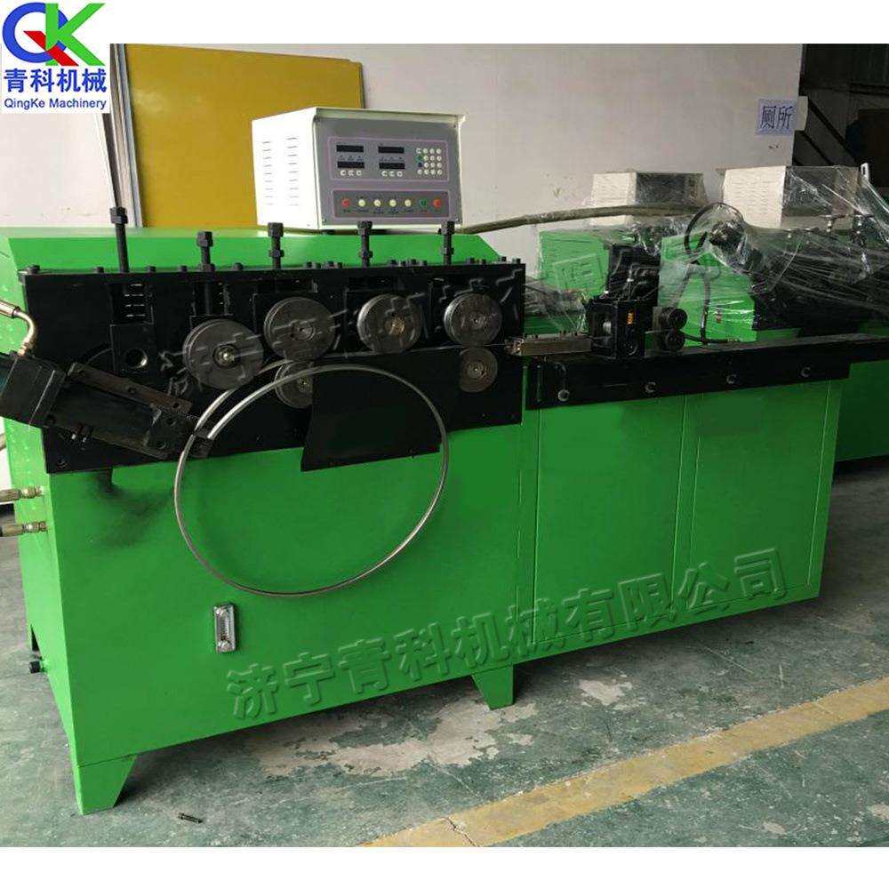 卧式方向盘打圈机 小型金属空心管卷圆机 电动钢带打圈成型机