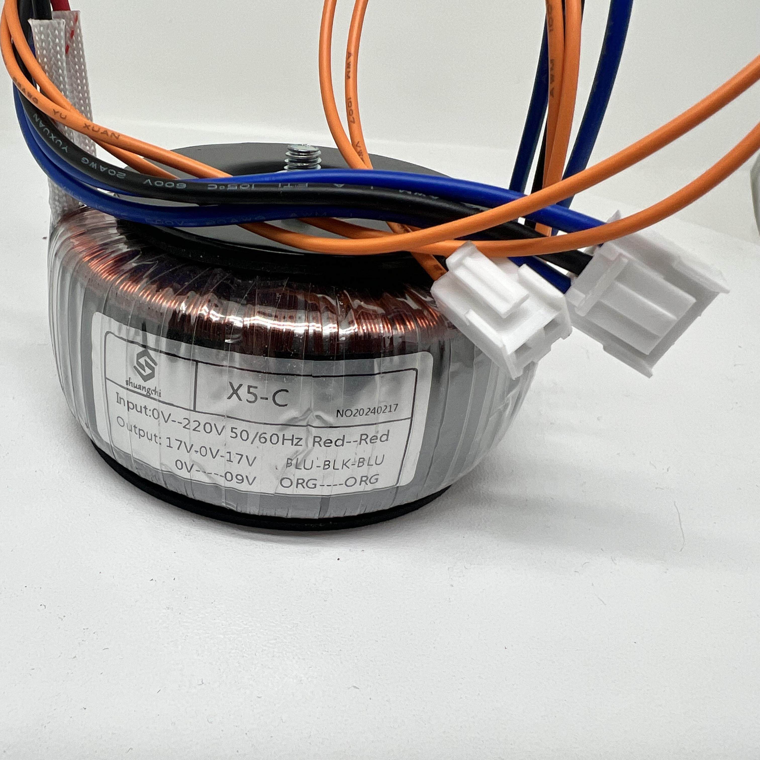 X5环形变压器 X5-B X5-C 前级 220V转双17V+单9V 韵乐变压器全铜