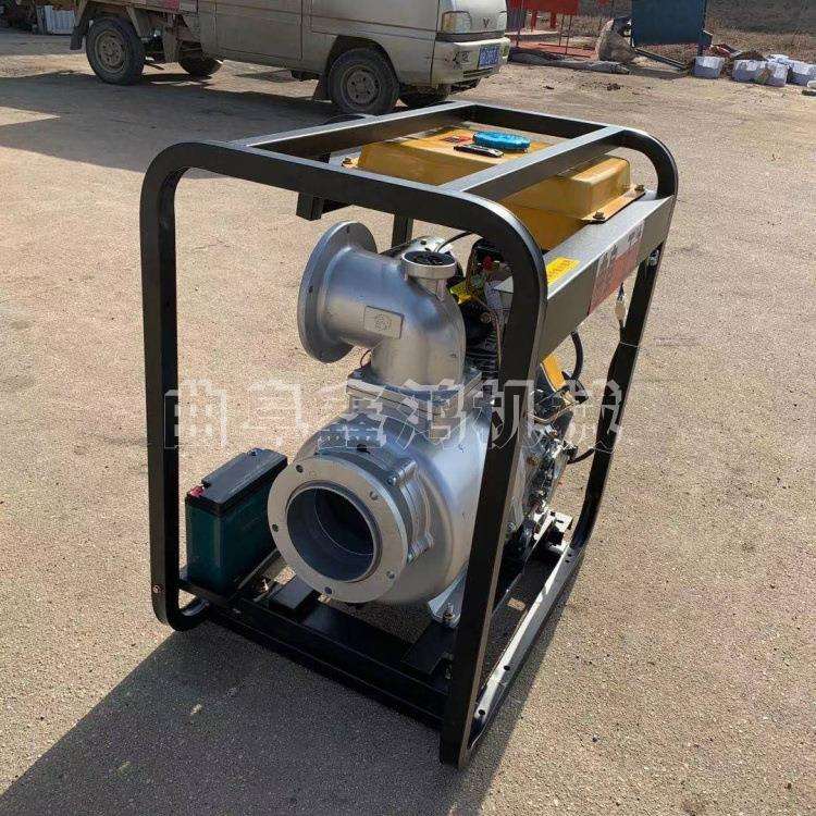 汽油推车款自吸泵4寸扬程25米汽油水泵中药种植灌溉汽油抽水泵