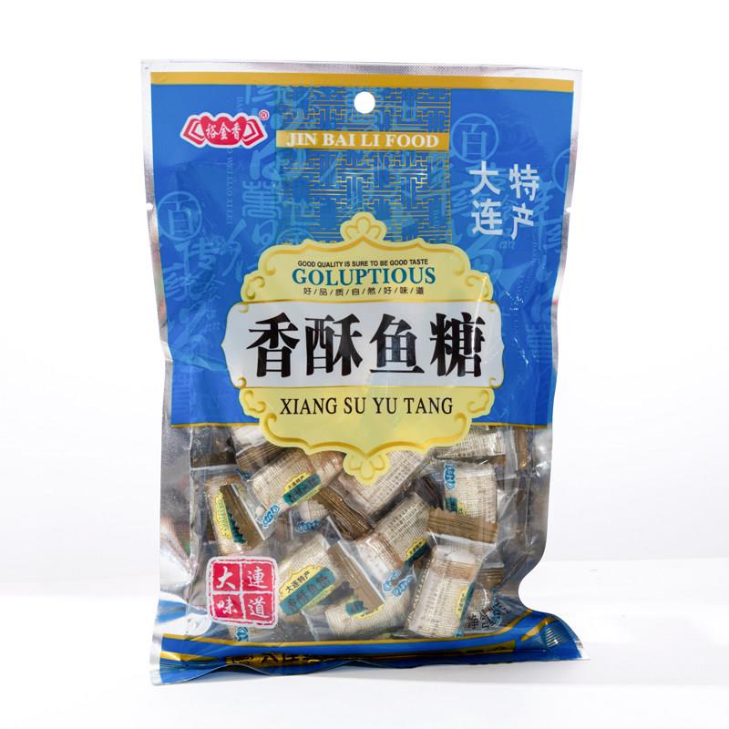 大连特产红虾糖海鲜酥海参糖鲍鱼糖海苔糖裕金香金百利248g