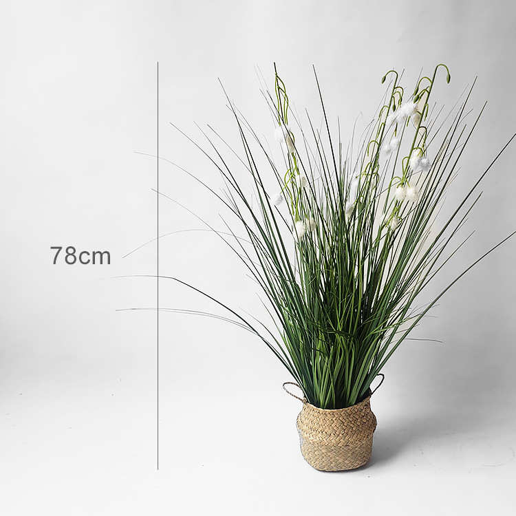 仿真芦苇草洋葱草纯草盆盆栽厂家直销绿植摆件家居装饰盆景
