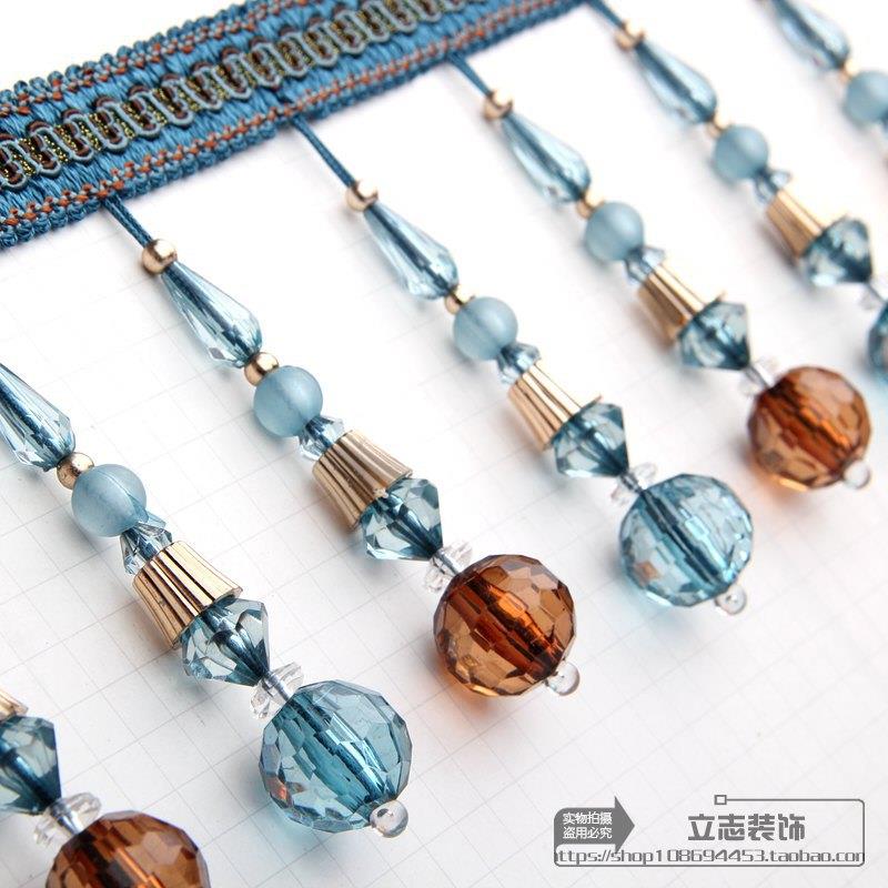 窗帘花边水晶珠子窗帘配件辅料货车装饰别墅装饰纱窗加重新夜明珠