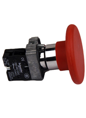 施耐德按钮开关一常闭红色蘑菇头按钮XB2BR42C ZB2BR4C+ZB2BZ102C