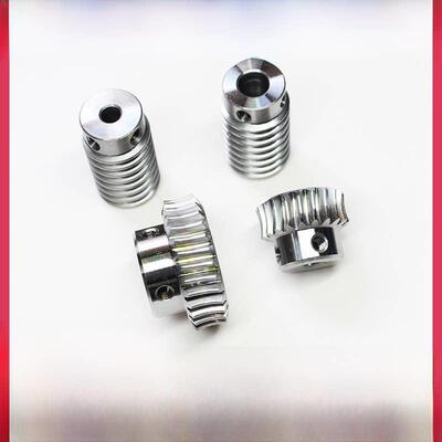 蜗轮蜗杆点速比1至20/30/40/50/60模块1涡轮蜗杆40Cr质量调整材料