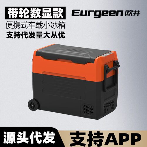 新款直销压缩机车载迷你小冰箱35-55L≤35分贝两用12v24v大容量车