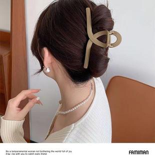 2024新款盘发发夹女高品质大发量抓夹后脑勺高级感15cm鲨鱼夹大号