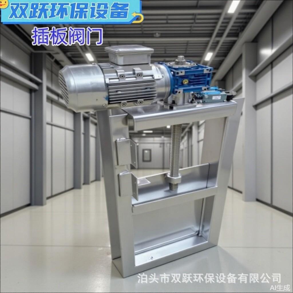 电动不锈钢插板阀碳钢双开方形圆形清灰装置硬密封料仓出料插板阀