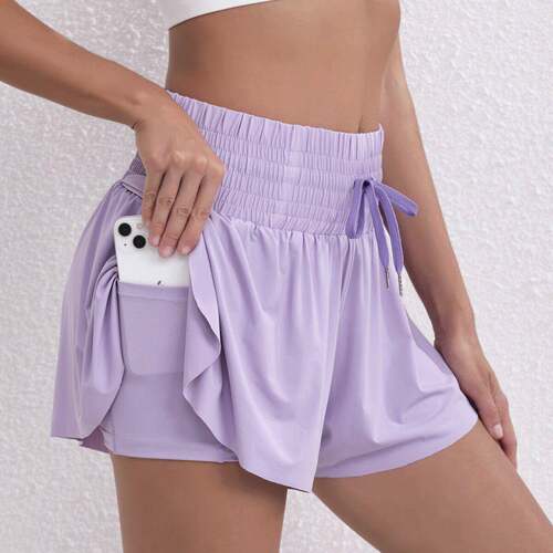 3 Pcs/Set Women'S High-Waisted 2-In-1 Atetic Skorts With