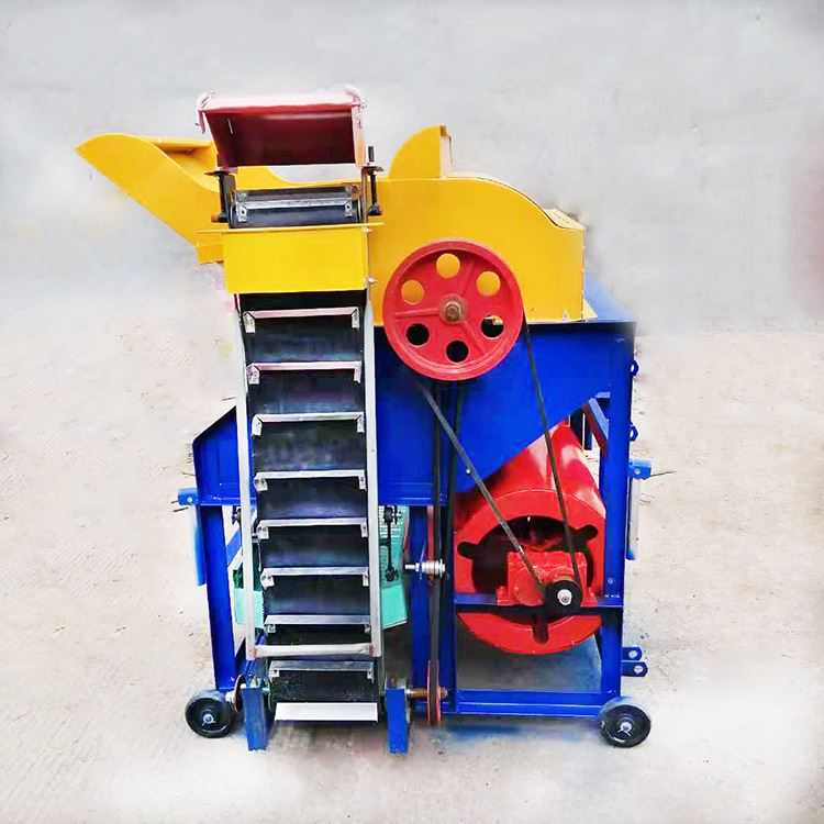 青覆盆子摘果机400型打果机 12马力柴油机带花生去秧机 干湿两用