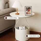 铁艺床简柜用约现代家卧室小型替代品奶油TTBJ 896风头边几迷你创