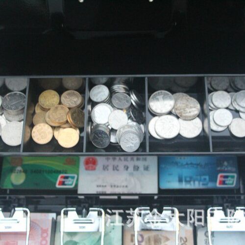 钥匙收银盒钱箱 金属钱盒 迷你保险箱 收银机钱箱带锁收银盒