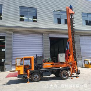 楼房建筑6米地基打桩机车载式长螺旋钻机小型民房基础打孔机