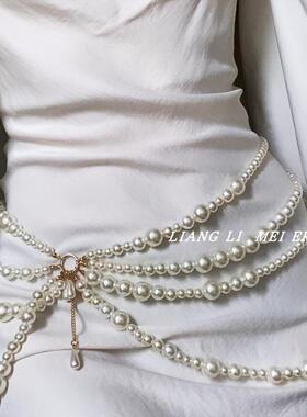 V 99509 Women Evening Waist Chain Belt Elegant优雅腰链