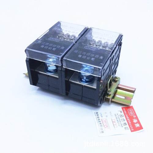 海燕 单相八表户导轨式接线端子FJ6D-300-02/8 2进16出分线端子器