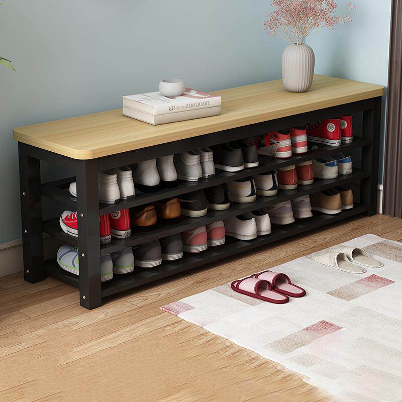 鞋架简易门口家用鞋柜坐凳一体可坐鞋架子长条凳床尾凳多层换鞋凳