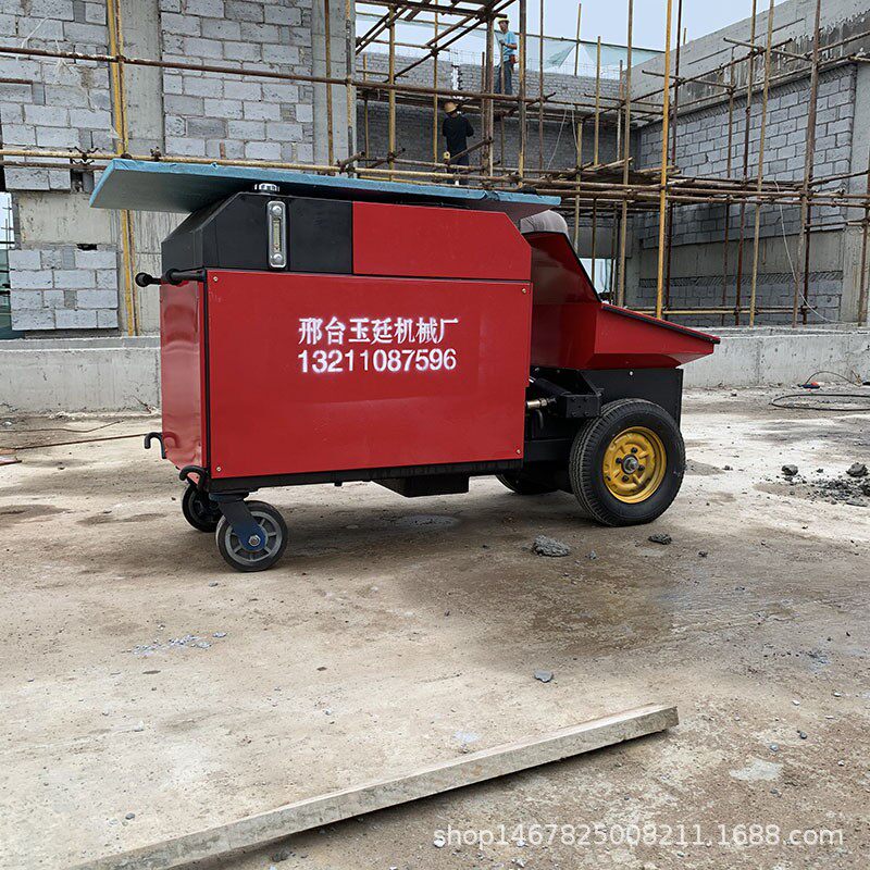 细石砂浆输送泵小型大颗粒二次构造柱泵卧式液压二次构造上料机
